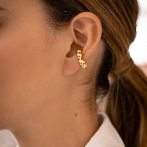 Spheres 24K Gold Plated Earcuff