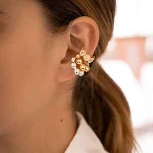 Spheres 24K Gold Plated Earcuff