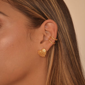 Double Coquette 24K Gold Plated Earcuff