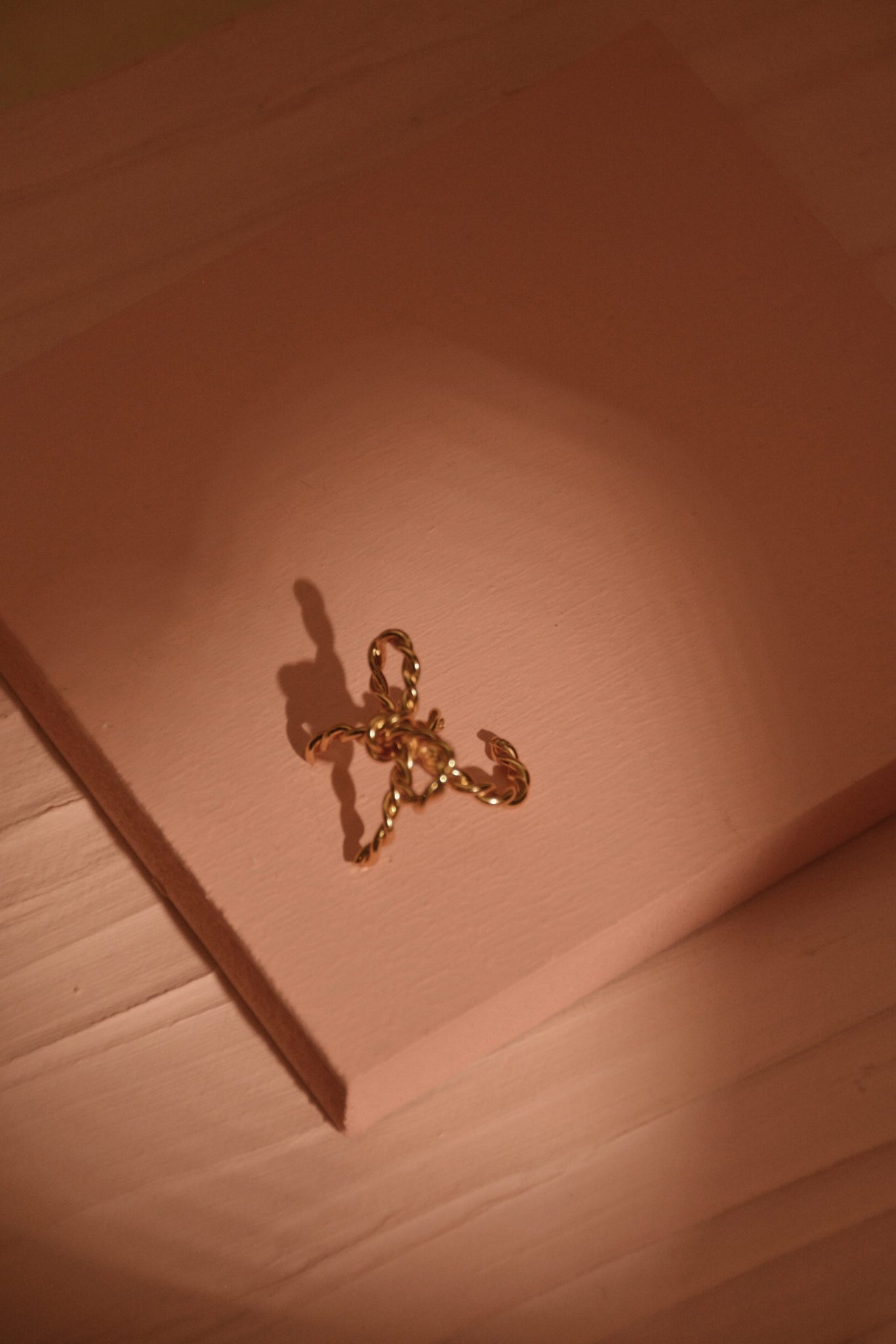 Ariana Bow 24K Gold Plated Earcuff