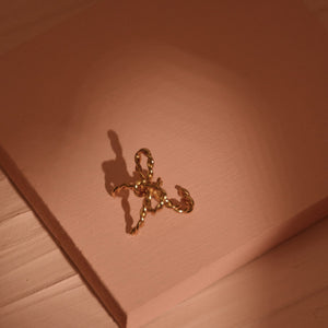 Ariana Bow 24K Gold Plated Earcuff