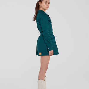 Bombom Femme Green Dress-Coat