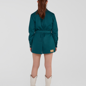 Bombom Femme Green Dress-Coat