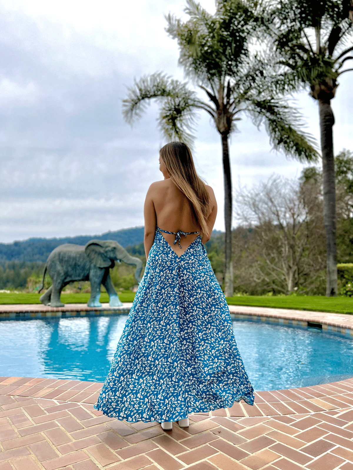 Cartagena Blue Maxi Dress