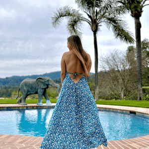 Cartagena Blue Maxi Dress