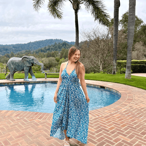 Cartagena Blue Maxi Dress