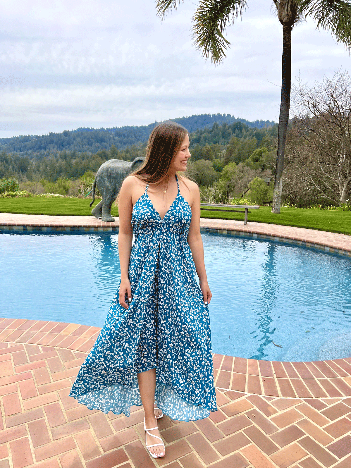 Cartagena Blue Maxi Dress