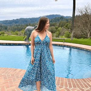 Cartagena Blue Maxi Dress